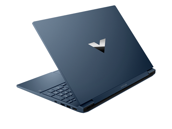 22C2 - Intel Victus by HP 15.6 inch Gaming Laptop PC PerformanceBlue RearLeft