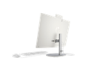 23C1-INTEL OPP HP 24 inch All-in-One Desktop PC 24 ShellWhite T NT HAS CaptainCrunchWired CoreSet RearLeft CamUp WhiteBG