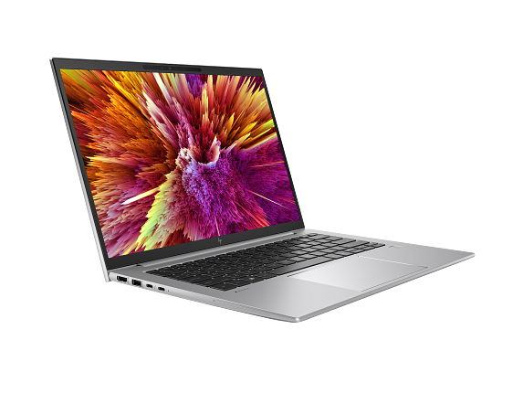 HP ZBook Firefly 14 G10 Mobile Workstation PC on White INTEL WKS NouvelleSilver NT IRcam nonODD FPR Firefly CoreSet FrontRight