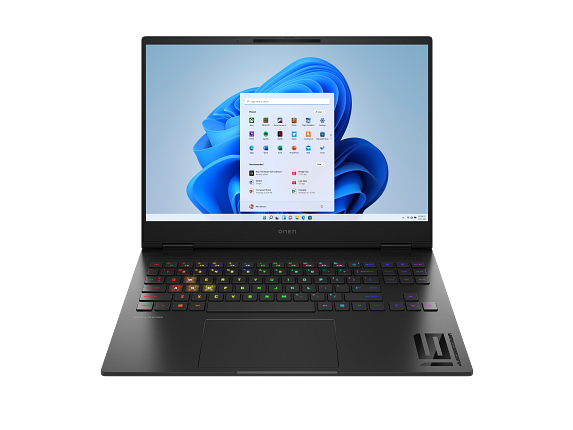 23C1 INTEL OMEN by HP Transcend 16 inch Gaming Laptop PC ShadowBlack NonNumpad RGB IRCam nonFPR nonODD Win11 CoreSet Front