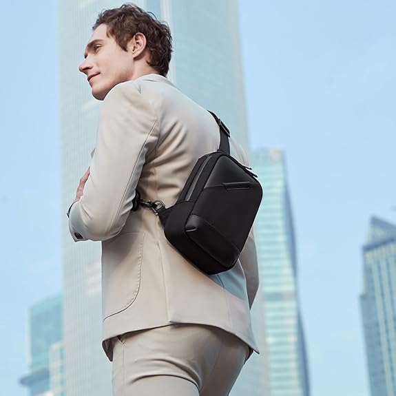 ARCTIC-HUNTER -XB00693 TMS Chest Waterproof Anti-Theft Crossbody Sling Bag, BLUE