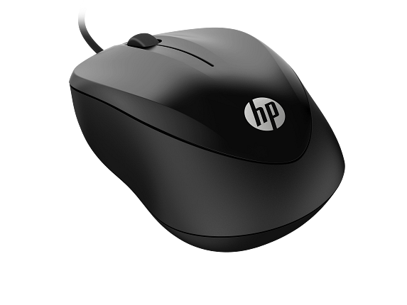 18C2 - HP Wired Mouse 1000 Jet Black