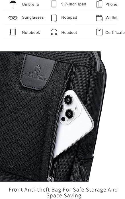 ARCTIC-HUNTER -XB00693 TMS Chest Waterproof Anti-Theft Crossbody Sling Bag, BLUE