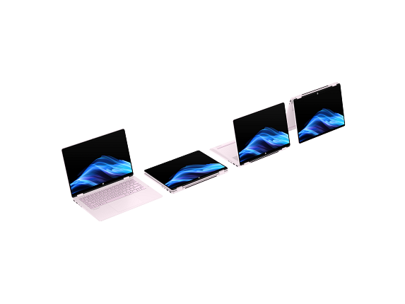 25C1-OmniBook-5-Flip 14 inch Laptop PC Powder Pink T IR Cam nonSD nonFPR Feather Screen Hero Four Modes