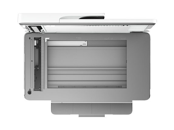 HP Office Jet Pro Wide Format Cement Catalog WhiteBG TopScannerOpen