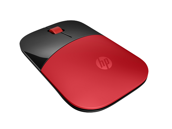 2c16 - HP Wireless Mouse Z3700 Cardinal Red, matte/glossy finish Catalog, Rear Back Facing