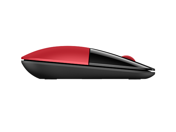 HP Wireless Mouse Z3700 Cardinal Red, matte/glossy finish Catalog, Right Profile