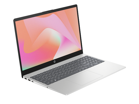 23C1 INTEL OPP HP 15.6 inch Laptop PC FFPlus NaturalSilver NT HDcam nonFPR nonODD nonBackLit FreeDOS CoreSet FrontRight WhiteBG