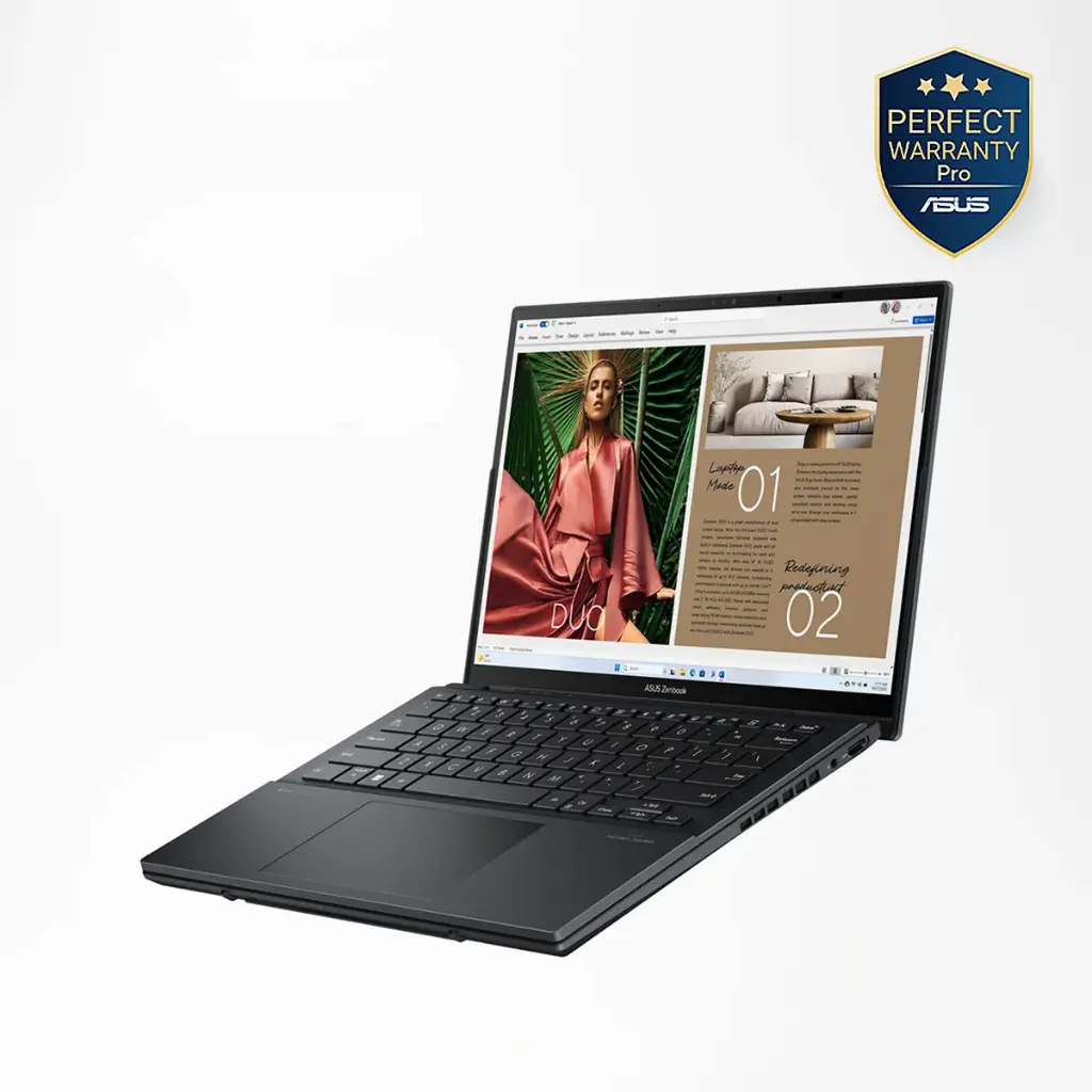 ASUS-ZenBook Duo-UX8406CA-OLED009WS-Core Ultra 9-285H-32G-2T.SSD 14 Inch WIN11 GREY-SLEEVE