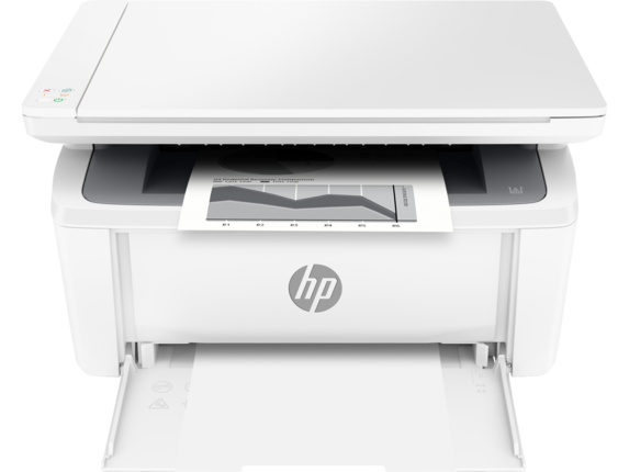 HP LaserJet MFP M141a - Front Elevated Input Output