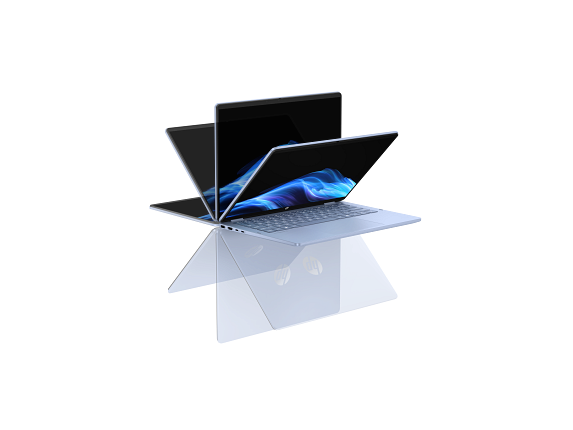 25C1-OmniBook-5-Flip 14 inch Laptop PC Sky Blue T IR Cam nonSD nonFPR Feather Screen Hero 360