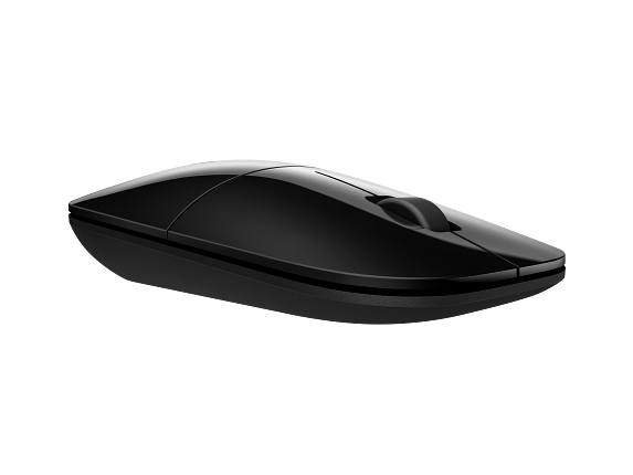 2c16 - HP Wireless Mouse Z3700 Jack Black, glossy finish Catalog, Right Facing