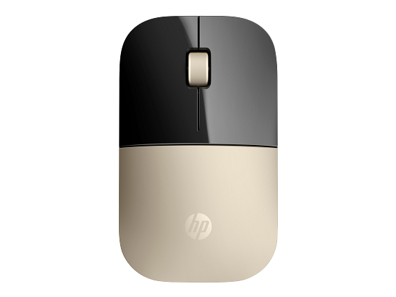 2c16 - HP Wireless Mouse Z3700 Modern Gold, matte/glossy finish Catalog, Top View