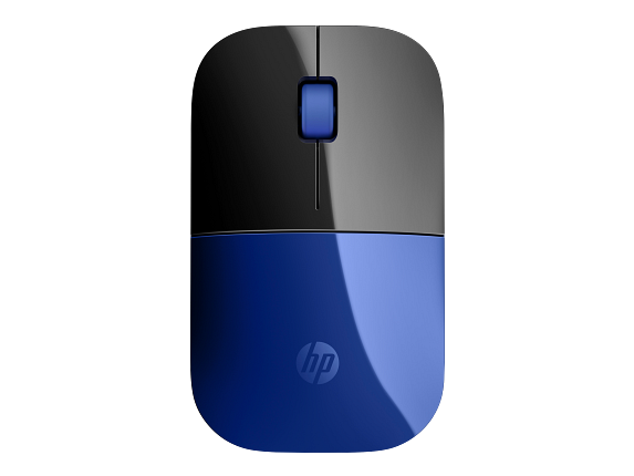 2c16 - HP Wireless Mouse Z3700 Dragonfly Blue, glossy finish Catalog, Top View