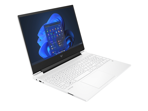 22C1 - Victus by HP 15.6 inch Gaming Laptop PC CeramicWhite FrontRight