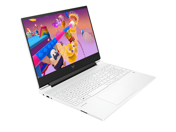 22C1 - Victus by HP 15.6 inch Gaming Laptop PC CeramicWhite FrontRight