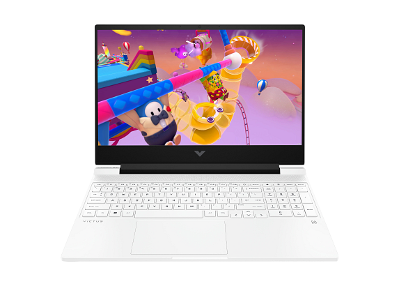 22C1 - Victus by HP 15.6 inch Gaming Laptop PC CeramicWhite Front