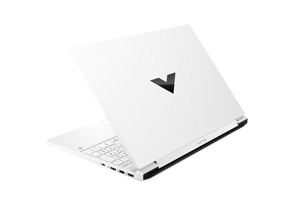 22C2 - Victus by HP 15.6 inch Gaming Laptop PC CeramicWhite RearLeft