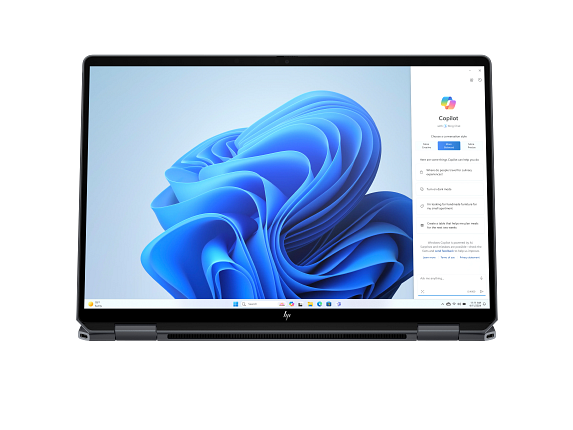 24C2-OmniBook- 14 Eclipse Gray T NT IR cam nonFPR Win 11 AI Core Set Stand WhiteBG
