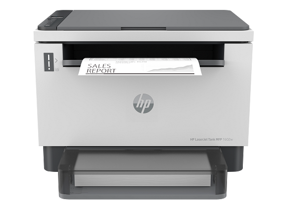 HP LaserJet Tank MFP 1602w Basalt All in one FrontFacingOutput