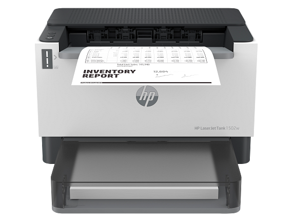 HP LaserJet Tank 1502w Basalt All in one FrontFacingOutput