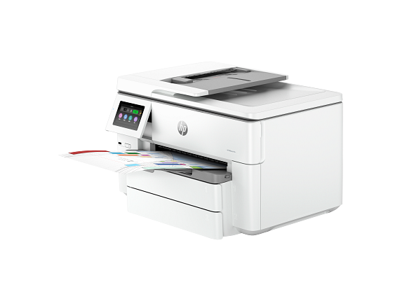 HP OfficeJet Pro Wide Format 9730 Cement Catalog White BG FrontLeft wOutput