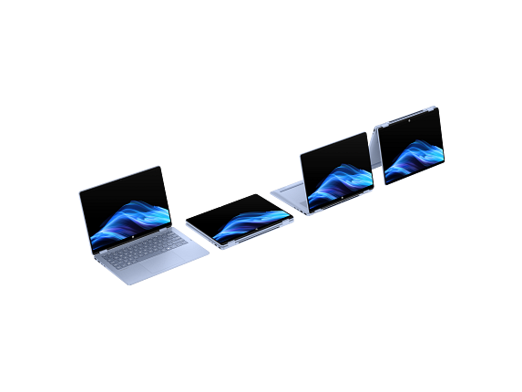 25C1-OmniBook-5-Flip 14 inch Laptop PC Sky Blue T IR Cam nonSD nonFPR Feather Screen Hero Four Modes