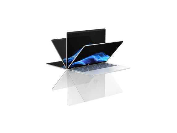 25C1-OmniBook-5-Flip 14 inch Laptop PC Glacier Silver T IR Cam nonSD nonFPR Feather Screen Hero 360