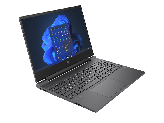 22C1 - Victus by HP 15.6 inch Gaming Laptop PC MicaSilver FrontRight renamed 7