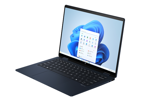 24C1-ENVY- 14 Atmospheric Blue T IR cam nonFPR Win11 Core Set FrontLeft WhiteBG