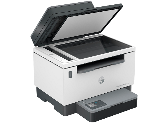 HP LaserJet Tank MFP 2602sdw Basalt All in one FrontRight OpenLid1