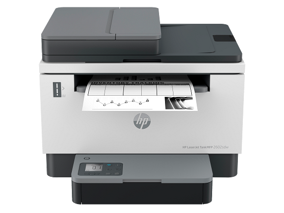 HP LaserJet Tank MFP 2602sdw Basalt All in one FrontFacingOutput