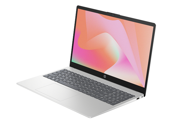 23C1 INTEL OPP HP 15.6 inch Laptop PC FFPlusPlus NaturalSilver NT HDcam nonFPR nonODD nonBackLit FreeDOS CoreSet FrontLeft WhiteBG