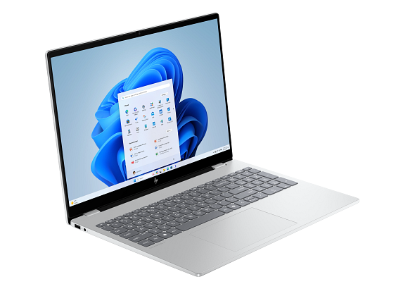 25C1 OmniBook 7 16 Glacier Silver B1 T IR Cam nonFPR Win 11 Productivity Core Set FrontRight WhiteBG