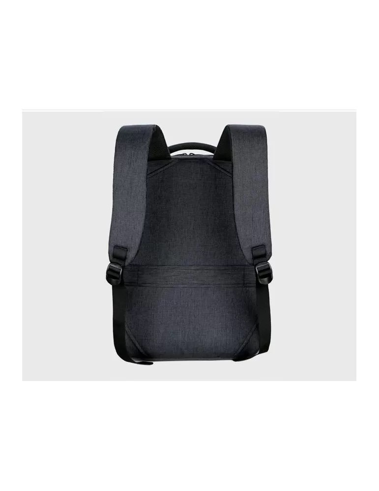 023 Nylon Laptop Backpack – 15.6" Water-Resistant Travel and Business Bag with USB Charging Port and Multiple Compartments – Black