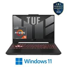 ASUS TUF Gaming F15 FA507NU-LP125W Laptop (90NR0EB8-M00AX0) – 15.6" FHD 144Hz Display – AMD Ryzen™ 5 7535HS – NVIDIA® GeForce RTX™ 4050 6GB – 16GB DDR5 RAM – 512GB PCIe 4.0 SSD – Windows 11 Home – Mecha Gray