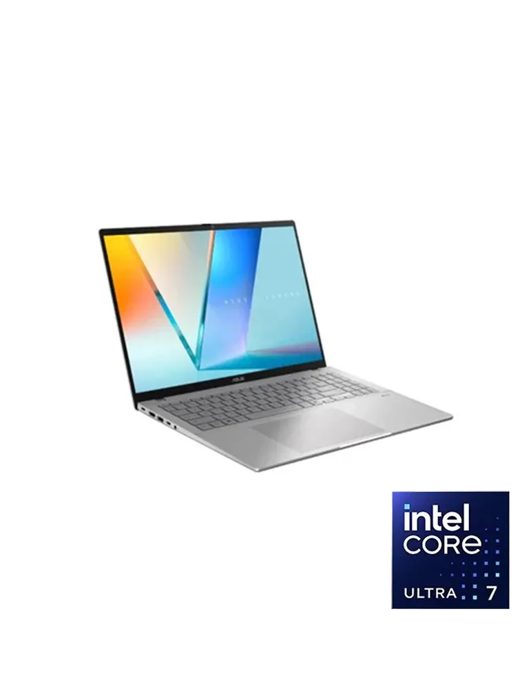 ASUS Vivobook S16 S3607CA-SH070W – Ultra 7 255H – 16GB DDR5 – 1TB SSD – Intel Arc Graphics – 16 inch FHD OLED – Windows 11-COOL SILVER 