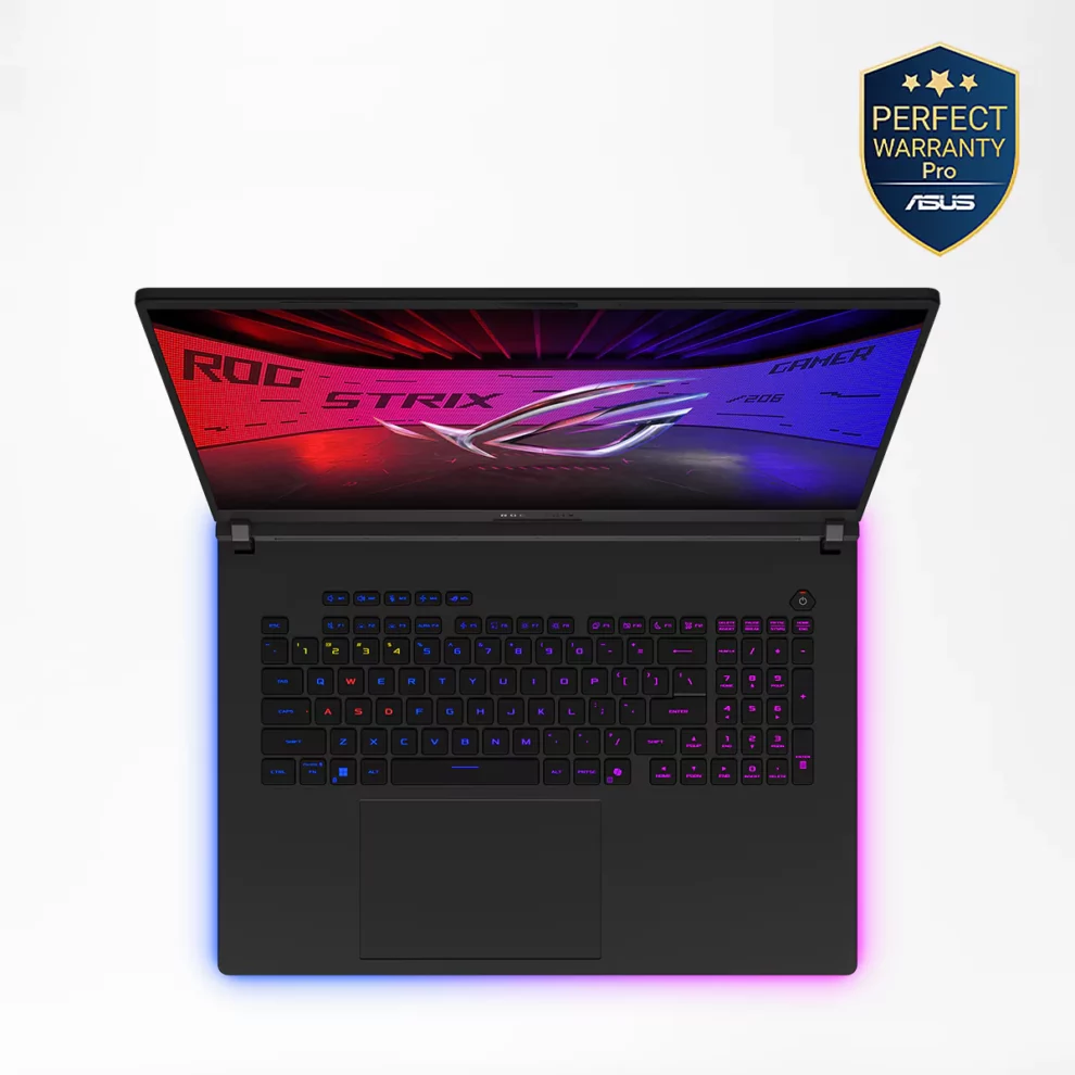Asus ROG Strix SCAR 16 G635LR-AI321W Intel Core Ultra 9 275HX 24 Cores - RTX 5070 Ti 12GB - 32GB DDR5 5600MHz - 1TB M.2 NVME - 16 IPS WUXGA 240Hz 100% sRGB - Windows 11 - ROG backpack ROG Fusion II 300 - ROG Gladius III - Mouse P514