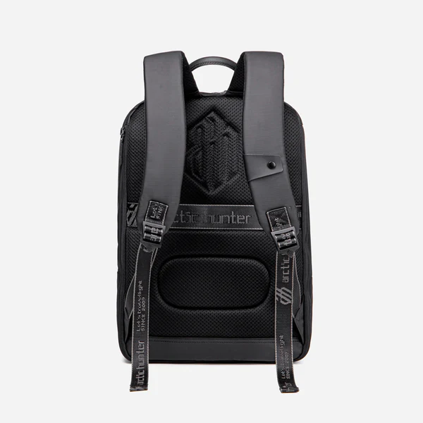 Arctic Hunter B00529 15.6-Inch Laptop Backpack – Casual Water-Resistant Business Bag with USB Charging Port and Multi-Compartment Design – Black