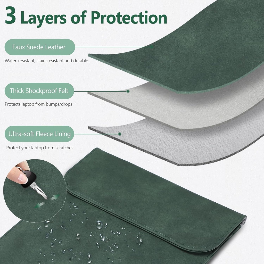 HYZUO 13.3-14 Inch Laptop Sleeve for Surface 