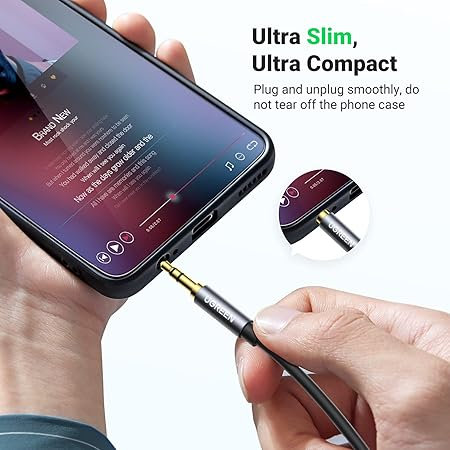 UGREEN 3.5mm Male to 3.5mm Female Extension Cable 1m (Black) AV118