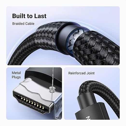 UGREEN 40180 HD150  8K HDMI Cable Male to Male Braided 2m