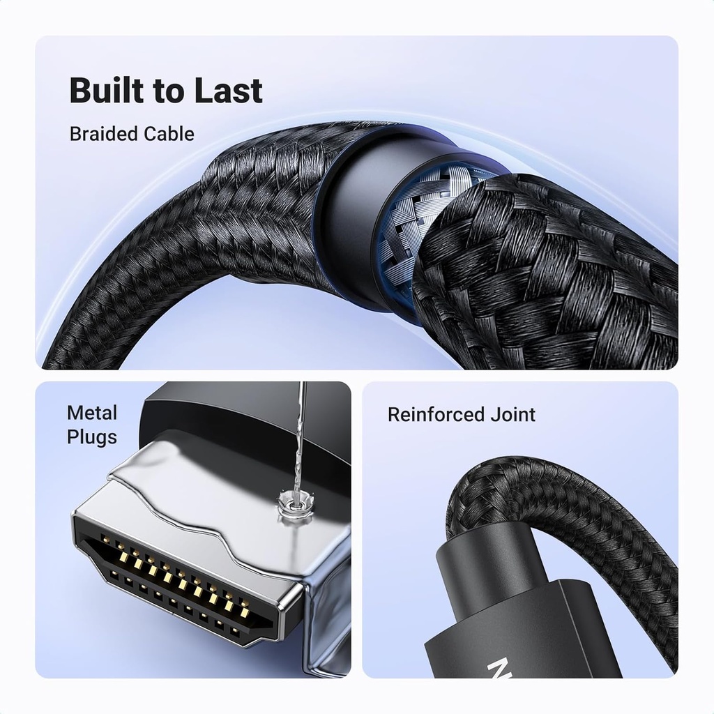 UGREEN 40182 HD150  8K HDMI Cable Male to Male Braided 5m