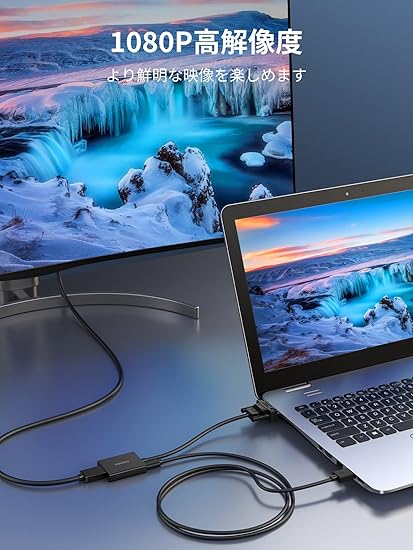 UGREEN CM513 VGA to HDMI Adapter – Model 50945 – 1080P Video Converter with Audio Support and USB Power