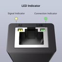 UGREEN CR110 USB 2.0 to 10/100Mbps Ethernet Adapter – Fast Network LAN Connector for Laptop & PC (Black)
