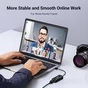 UGREEN CR110 USB 2.0 to 10/100Mbps Ethernet Adapter – Fast Network LAN Connector for Laptop & PC (Black)