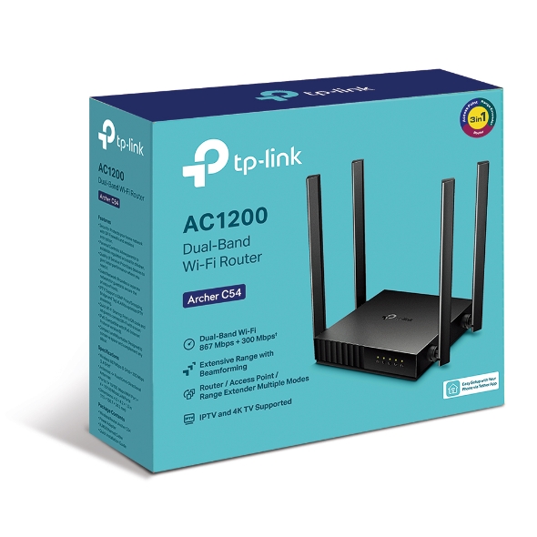 TP-LINK AC1200 Dual-Band Wi-Fi Router-Archer C54.