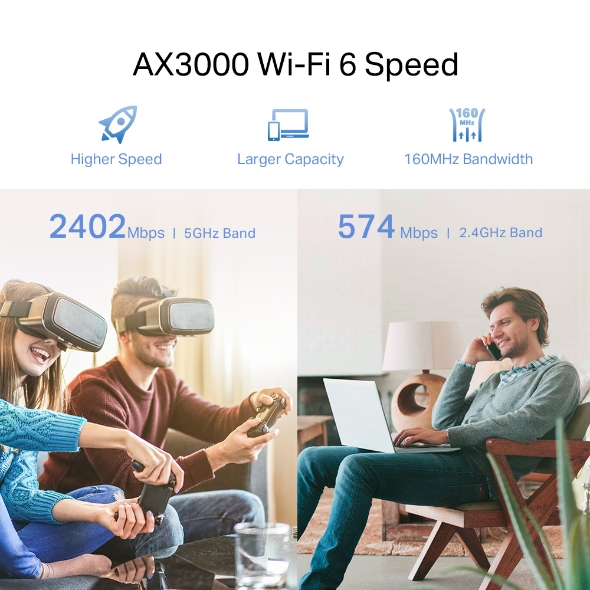 TP-link RE705X-AX3000 Mesh Wi-Fi 6 Extender 