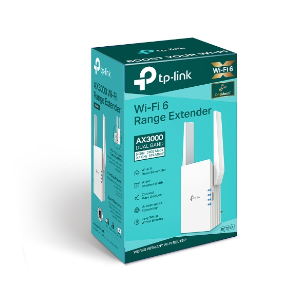 TP-link RE705X-AX3000 Mesh Wi-Fi 6 Extender 