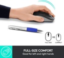 Logitech®  M190 Fullsize Wireless Mouse   MID GREY  2.4GHZ  